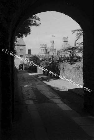 LISMORE CASTLE  APPROACH THROUGH ARCHWAY